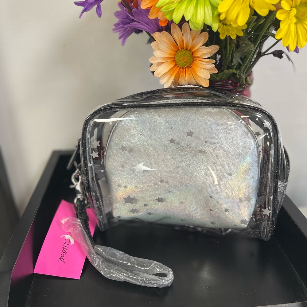 Betsey Johnson 2-in-1 Wristlet/Cosmetic Bag